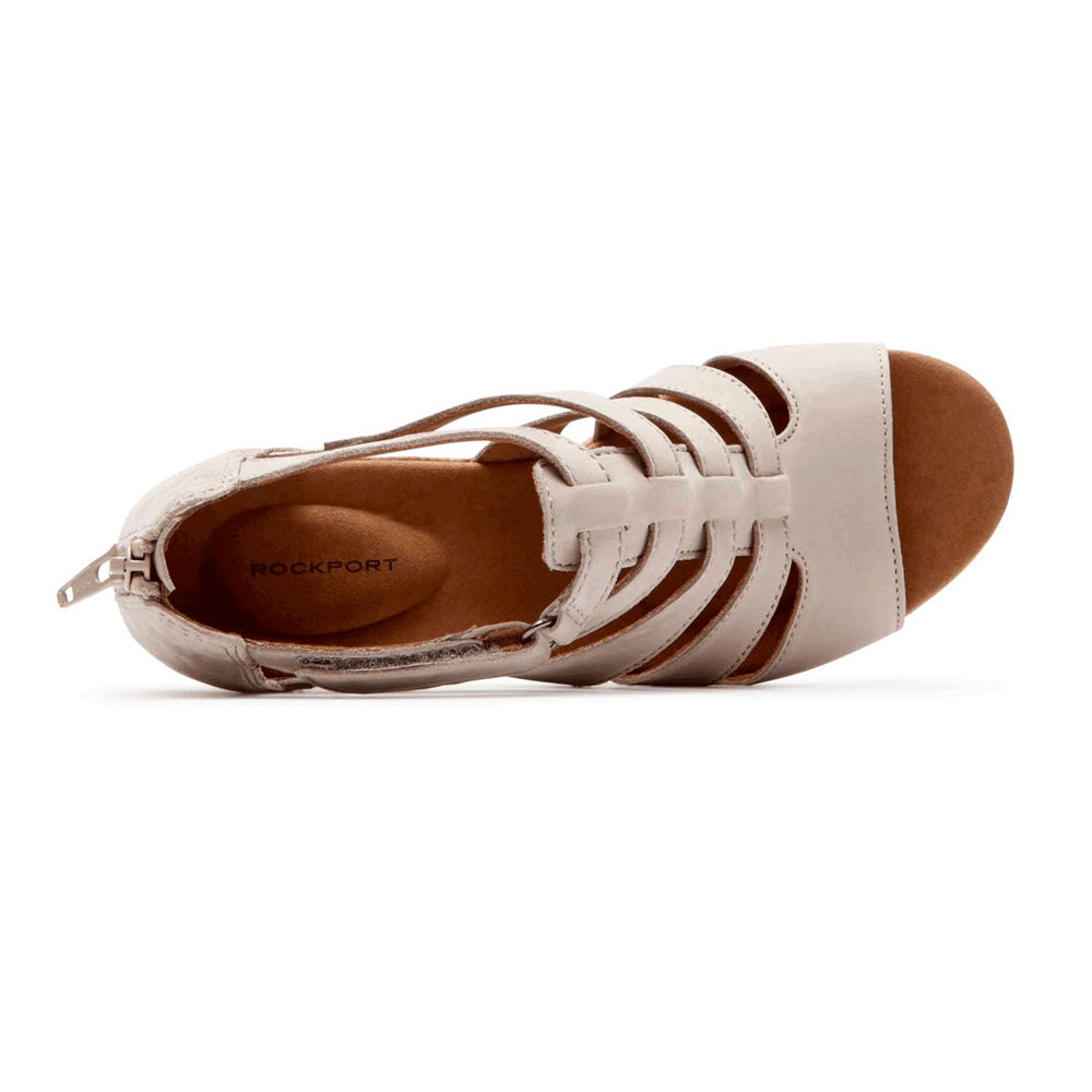 Sandalias Rockport Mujer Mexico - Briah Gladiator Grises - KOMAB6875